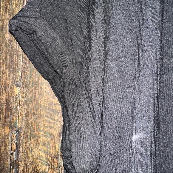 LuLaRoe CHELSEA T-SHIRT DRESS Black Ribbed NWT Size 3XL Cuffed Sleeve - Picture 5 of 5